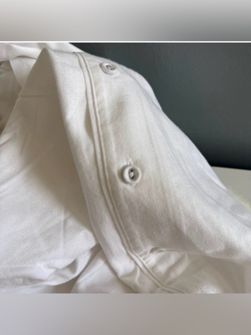 Skims Sleep Long Sleeve Button Up Marble Pajama Shirt (Size L) - Picture 7 of 9